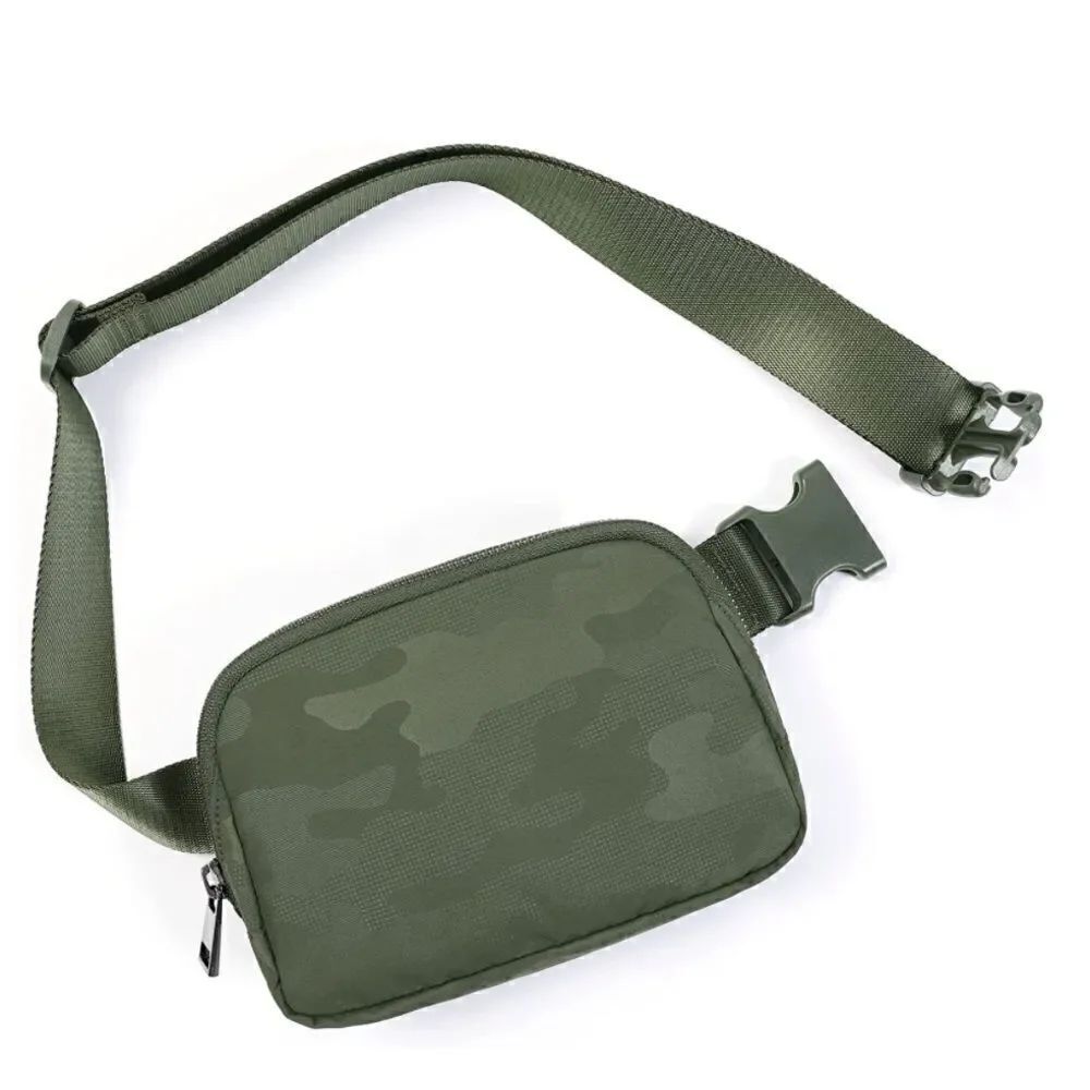 Green Camo Fanny Pack
